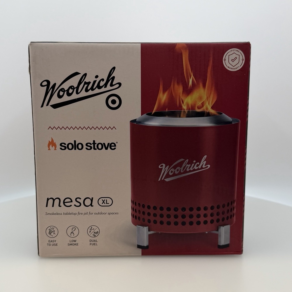 XL Solo Stove Mesa Red - Woolrich x Target NEW IN BOX SEALED. Limited Edition